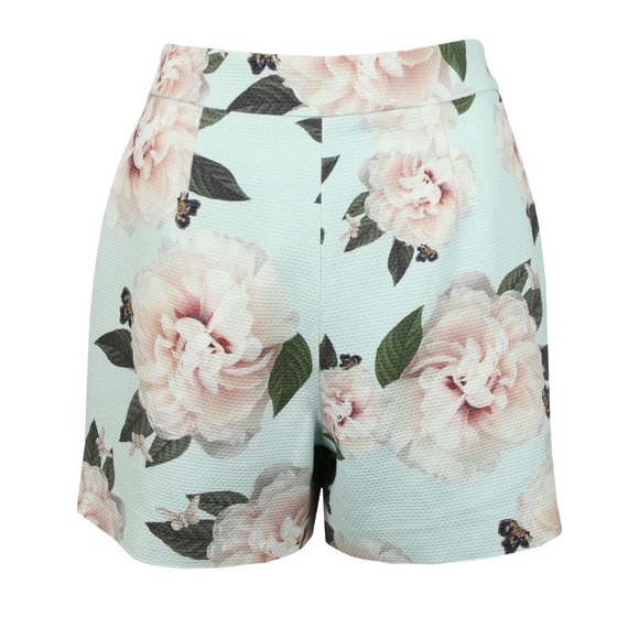 NWT Ted Baker Magnificent Textured Mint Shorts - Picture 4 of 4